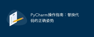 pycharm操作指南:替换代码的正确姿势