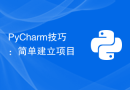 PyCharm技巧：简单建立项目