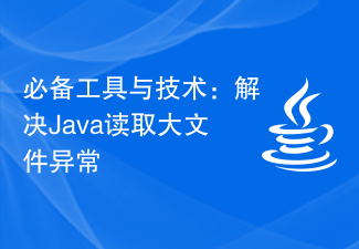 Wesentliche Tools und Technologien: Beheben Sie Fehler beim Lesen großer Java-Dateien
