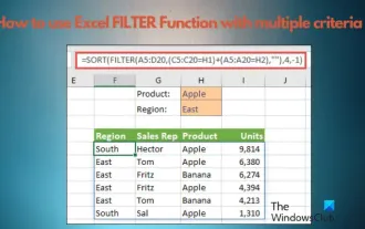Comment utiliser la fonction de filtre Excel avec plusieurs conditions