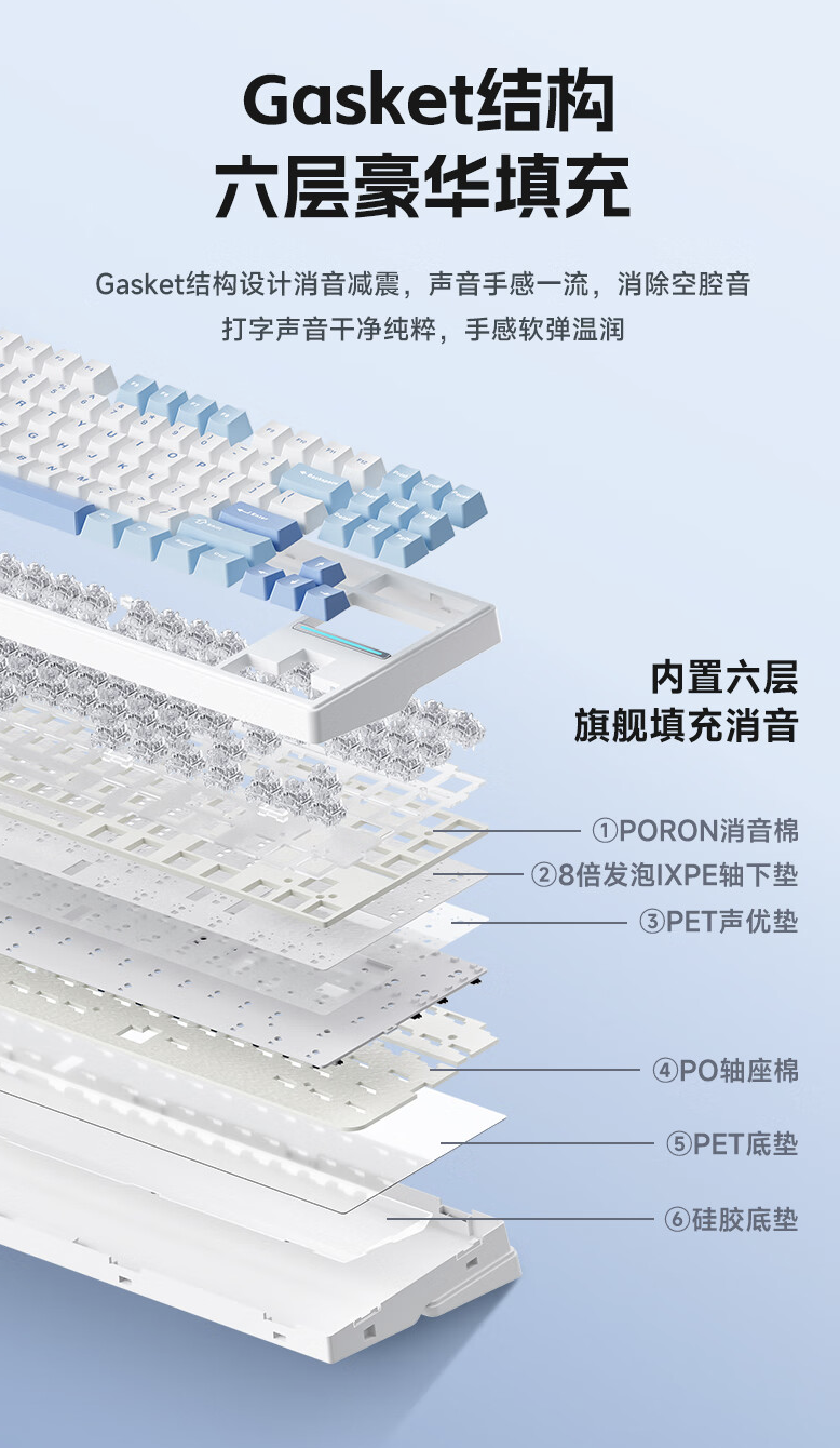 迈从推出 K87 三模机械键盘：Gasket 结构、87 键 80% 配列，首发价 299 元