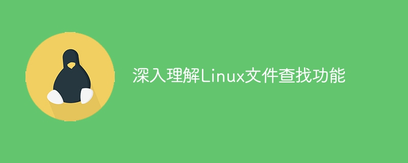 Eine ausführliche Untersuchung der Linux-Dateisuchfunktionen