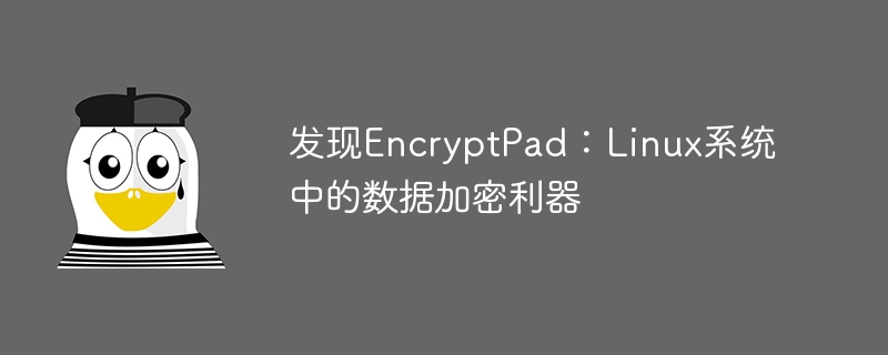 Revealed EncryptPad: Encryption Tool to Protect Data in Linux Systems