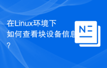 在Linux环境下如何查看块设备信息？