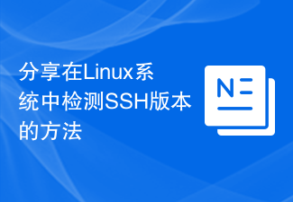 分享在Linux系統中偵測SSH版本的方法