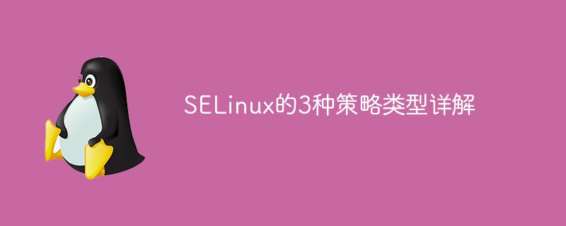 An in-depth analysis of the three policy types of SELinux