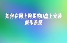如何在网上购买的U盘上安装操作系统