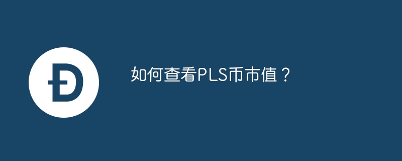 如何查看PLS幣市值？