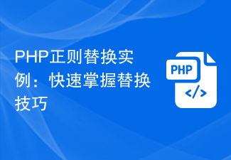 PHP 定期置換例: 置換スキルを素早くマスター