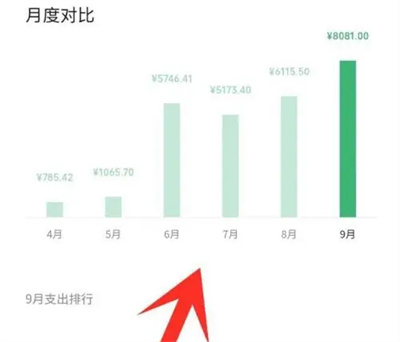 How to compare monthly bills on WeChat