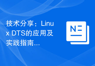 Perkongsian teknologi: Panduan aplikasi dan amalan Linux DTS