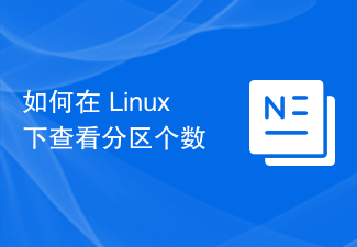 Linuxのパーティション数を確認する方法