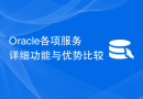 Oracle各项服务详细功能与优势比较