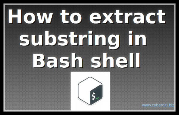 Extract substring under Bash