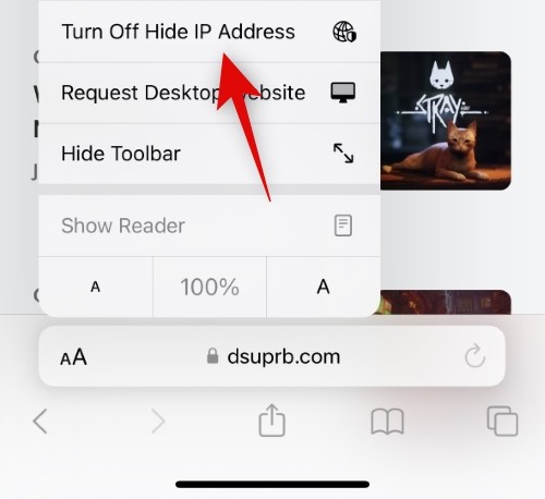 Comment désactiver le masquage des adresses IP pour les sites Web sur iPhone