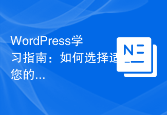 WordPress学习指南：如何选择适合您的WordPress教材