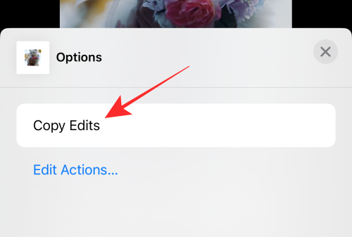 How to copy edits in the Photos app on iPhone