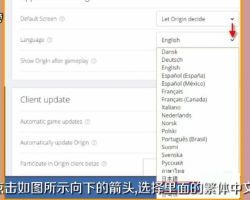 Origin プラットフォームのインターフェース言語を英語から繁体字中国語に変更する方法 - Origin プラットフォームのインターフェース言語を英語から繁体字中国語に変更する方法