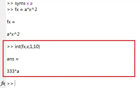 Bagaimana untuk mengira kamiran dalam tutorial kamiran matlab-matlab