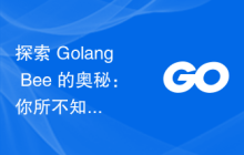 探索 Golang Bee 的奥秘:你所不知道的事