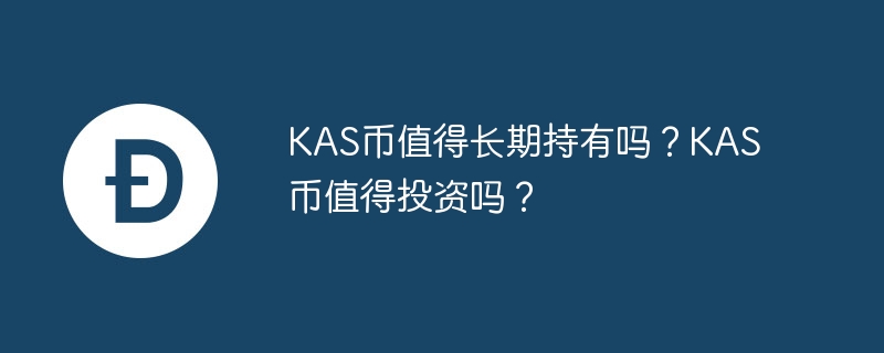 KAS 코인은 장기간 보유할 가치가 있나요? KAS 코인은 투자할 가치가 있나요?