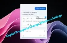 Copilot提示更改Windows设置