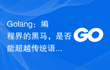 Golang:编程界的黑马,是否能超越传统语言?