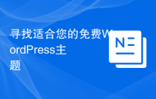 寻找适合您的免费WordPress主题