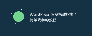 wordpress 网站搭建指南:简单易学的教程