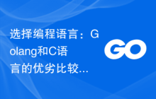 选择编程语言:Golang和C语言的优劣比较