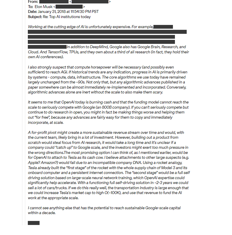 続報が来ています！ OpenAIはマスク氏を公式ウェブサイトに「リンク」し、複数の電子メールのやり取りが暴露された
