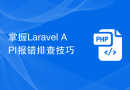 掌握Laravel API报错排查技巧