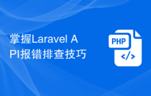 掌握Laravel API报错排查技巧