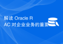 解读 Oracle RAC 对企业业务的重要意义