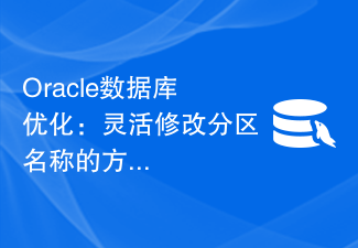 Oracle数据库优化：灵活修改分区名称的方法介绍