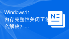 Windows 11 메모리 무결성이 꺼지는 문제를 해결하는 방법은 무엇입니까?