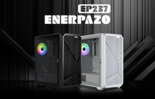 安耐美推出 ENERPAZO EP237 机箱：磁吸钢化玻璃侧板、黑白双色可选
