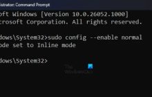 如何在Windows 11/10中运行SUDO命令
