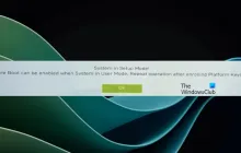 当系统处于用户模式时，可以启用安全引导