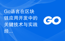 Go语言在区块链应用开发中的关键技术与实践经验分享