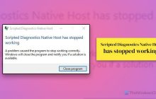 脚本化诊断本机主机已停止工作[修复]