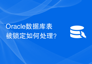 Oracle 데이터베이스 테이블이 잠겨 있는 경우 어떻게 처리합니까?
