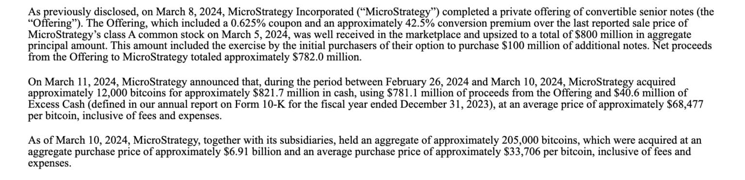 Bitcoin durchbricht 72.000 $! MicroStrategy gibt weitere 820 Millionen US-Dollar aus, um 1.200 BTC zu kaufen