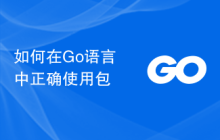 如何在Go语言中正确使用包