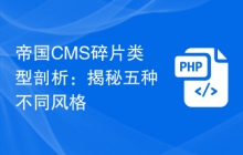 帝国CMS碎片类型剖析：揭秘五种不同风格