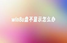 win8u盘不显示怎么办