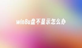 win8u盘不显示怎么办