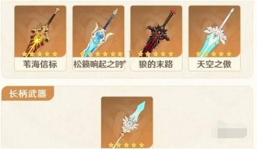 Genshin Impact 4.5 Mixed Pool Weapons Summary