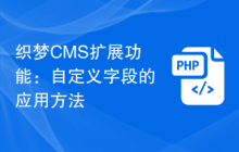 织梦CMS扩展功能:自定义字段的应用方法