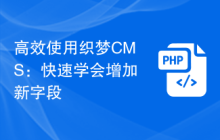 高效使用织梦CMS：快速学会增加新字段